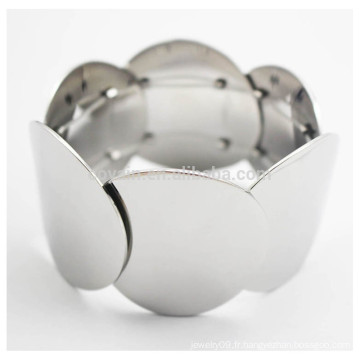 Bracelet en acier inoxydable élastique en acier inoxydable pour femmes